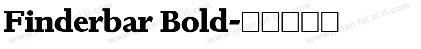 Finderbar Bold字体转换